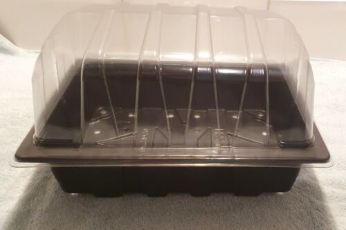Seed Trays & Clear Propagator Top Lids Half Size Seedling Tray Choose Quantity  - Picture 1 of 6