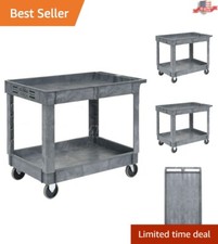 5" Caster Utility Cart with Swivel  Fixed Wheels - Versatile Transport Solution