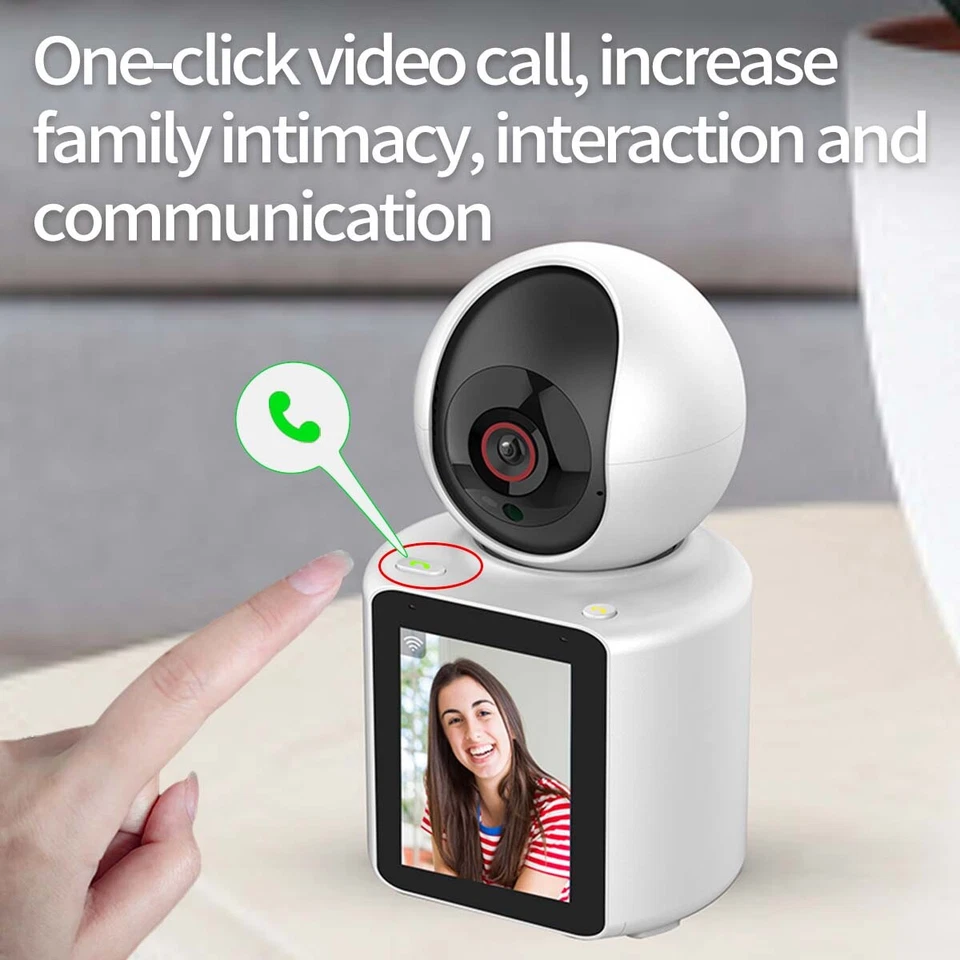 1080P Video Call Camera for Elderly/Kids - 120° View, Night Vision, AI, 350° PTZ - Image 3 of 4