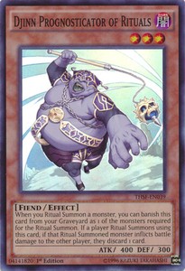 Djinn Prognosticator of Rituals - THSF-EN039 - Super Rare - 1st Edition x3 - Nea