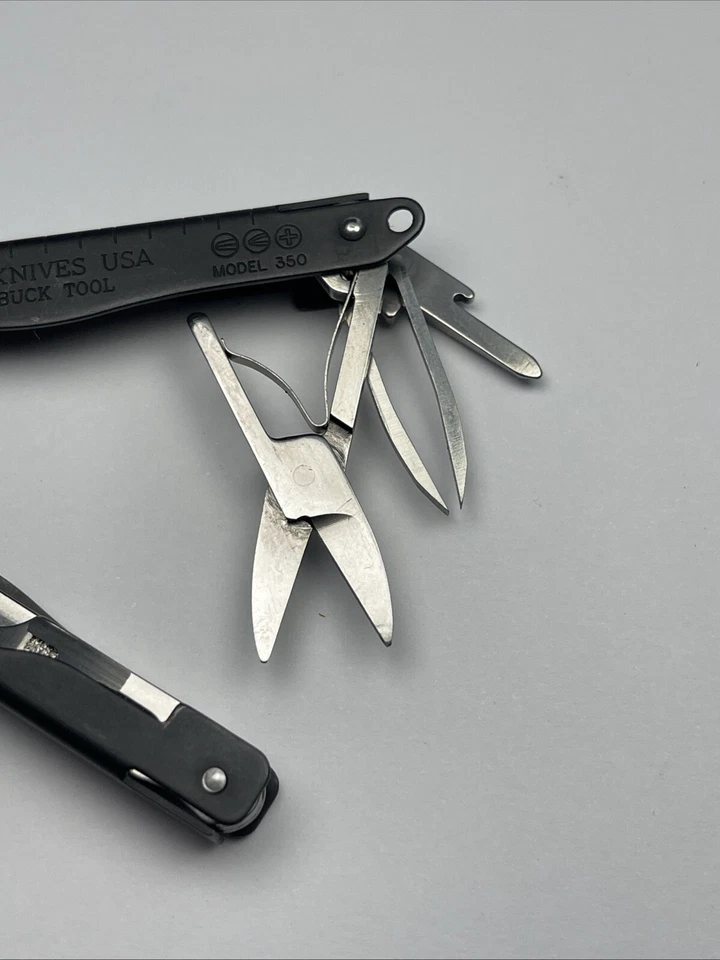 Multiherramienta Buck 350 negra excelente EE. UU. Foto 4 de 4