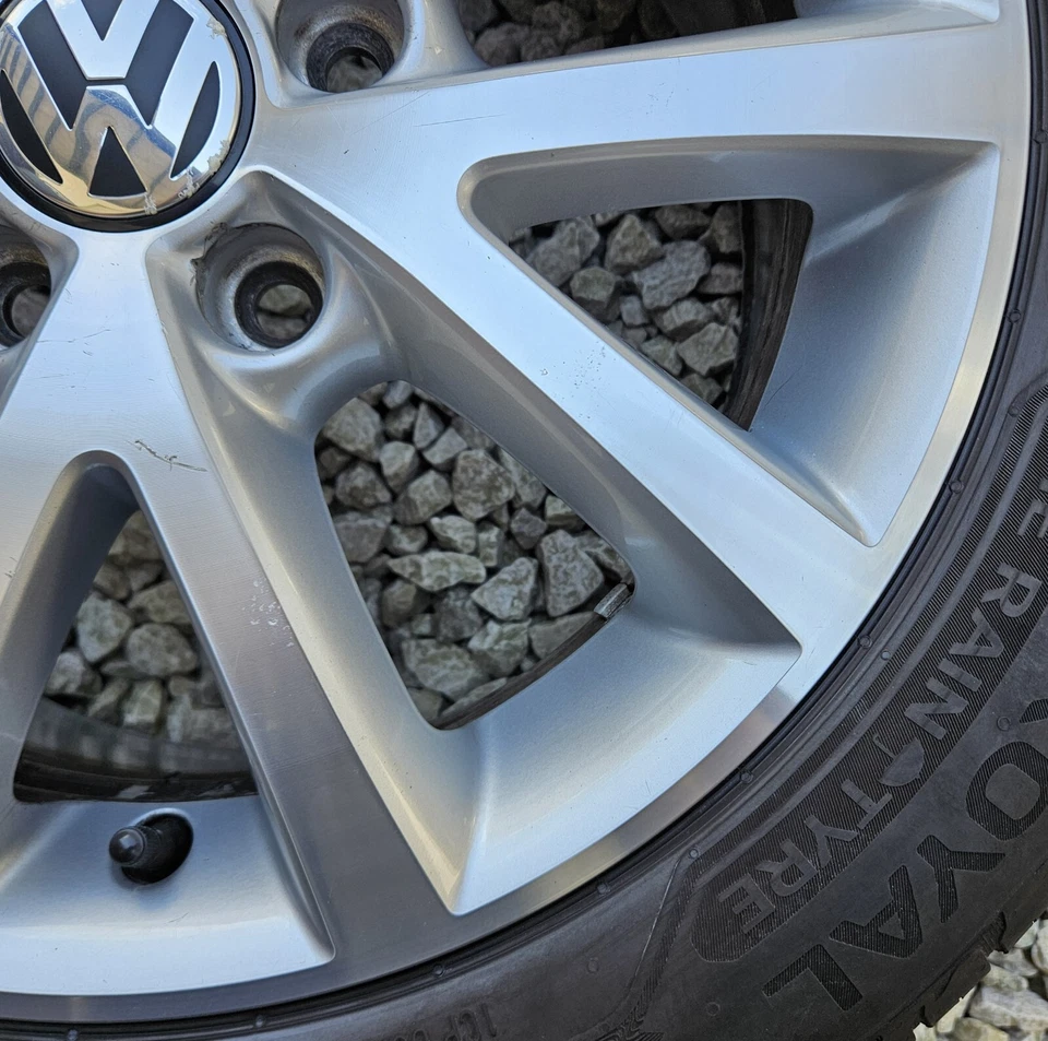 1 orig. VW Golf 5 6 Touran Alufelge 6,5x16 ET50 Sedona 1K0601025BS SR 205/55 6mm - Bild 4 von 4