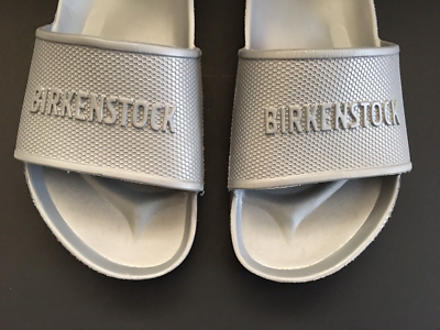 birkenstock barbados silver