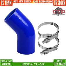 45°Elbow Radiator Hose 2.5 Inches, HOSE-SILICONE 2.5'' with Clamp