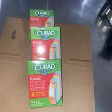 Curad Neon Plastic Adhesive Bandages 0.75" x 3" NON256131 Lot Of 3 Boxes =150
