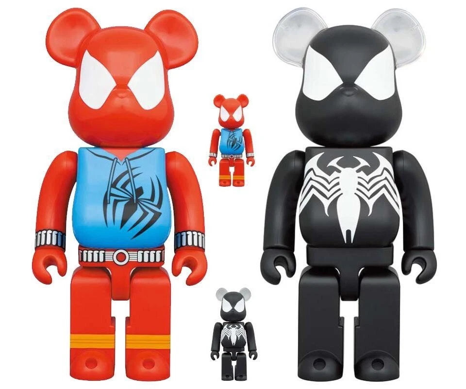 BE@RBRICK SCARLET SPIDER BLACK COSTUME-