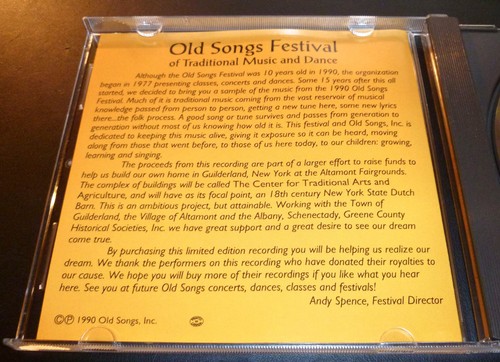 "OLD SONGS FESTIVAL 1990, The Tenth Anniversary" CD Traditional Music EXCELLENT - Picture 4 of 5