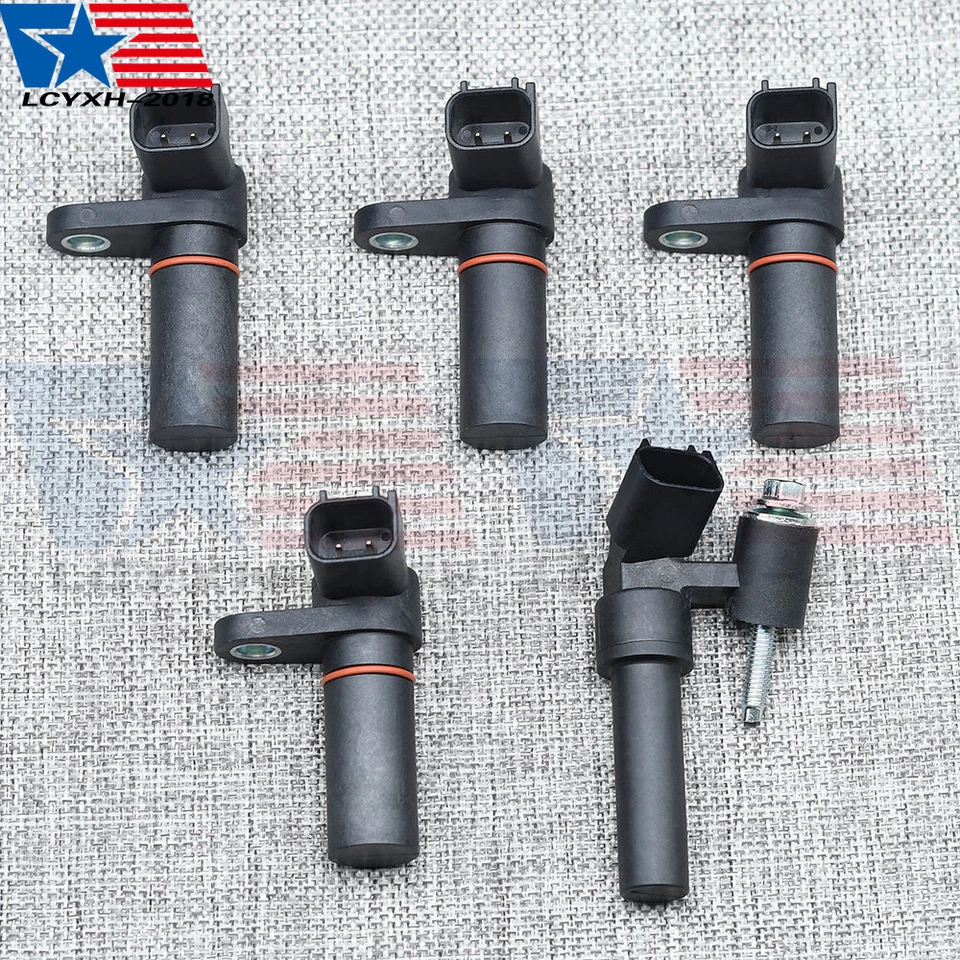 4x Árbol de levas y 1x Sensor de posición del cigüeñal para Ford F-150 Explorer Mustang EE. UU. Foto 3 de 4