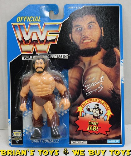 Vintage 1993 Hasbro WWF Giant Gonzalez Action Figu...