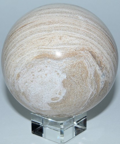 Madagascar Pale Wood Jasper Sphere / 3.00" (76.20 mm) / 21.8 oz (618.01 gr) 3226 - Picture 16 of 19