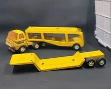 Vintage 60/70's Mini Tonka Pressed Steel Auto Transport Car Carriers Semi Truck