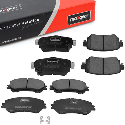 MAXGEAR Bremsbelagsatz Vorne Hinten für NISSAN QASHQAI