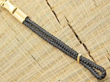 NOS Vintage Ladies Loop End Rolled Gold Plate & Nylon Unused Watch Band Finesse