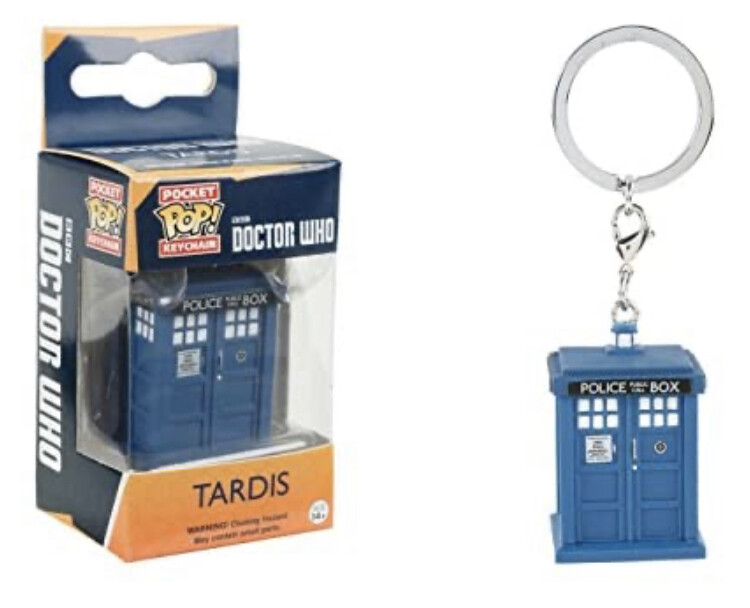 BBC Doctor Who: Tardis Vinyl Figure Keychain Funko Pocket Pop