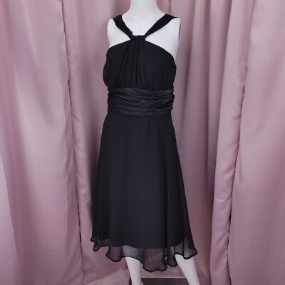 chinese dress ladies Elegant A-Line Empire Waist Midi Length Chiffon Sequin Dresses Sleevel