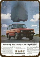 1991 RANGE ROVER Land Rover SUV 4X4 Vintage-Look DECORATIVE REPLICA METAL SIGN