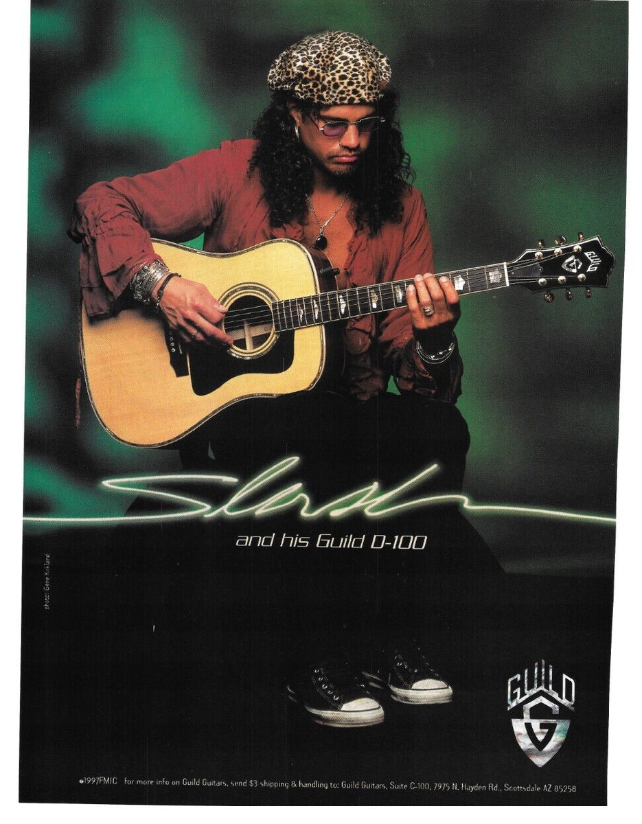 1998 Slash Casually Playing Guild Guitar, D-100, Vintage