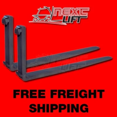 NEXT LIFT NEW CLASS III 3 8 FT FORKS 2" X 6" X 96" (PAIR) FORKLIFT FORK FOOT