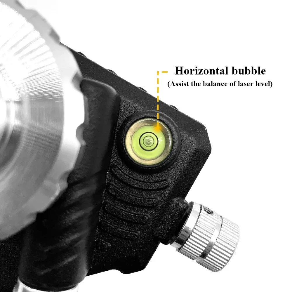 Adjustable Laser Level Metal Tripod Bracket 360 Rotation Base 1/4 Inch Interface