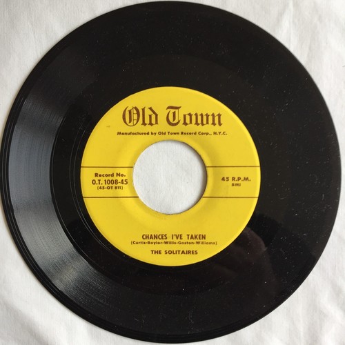 The Solitaires – Chances I've Taken / Lonely 7", 45 RPM - 第 1/4 張圖片