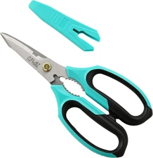 8" Scissors All purpose heavy duty, Multipurpose Utility Turquoise 