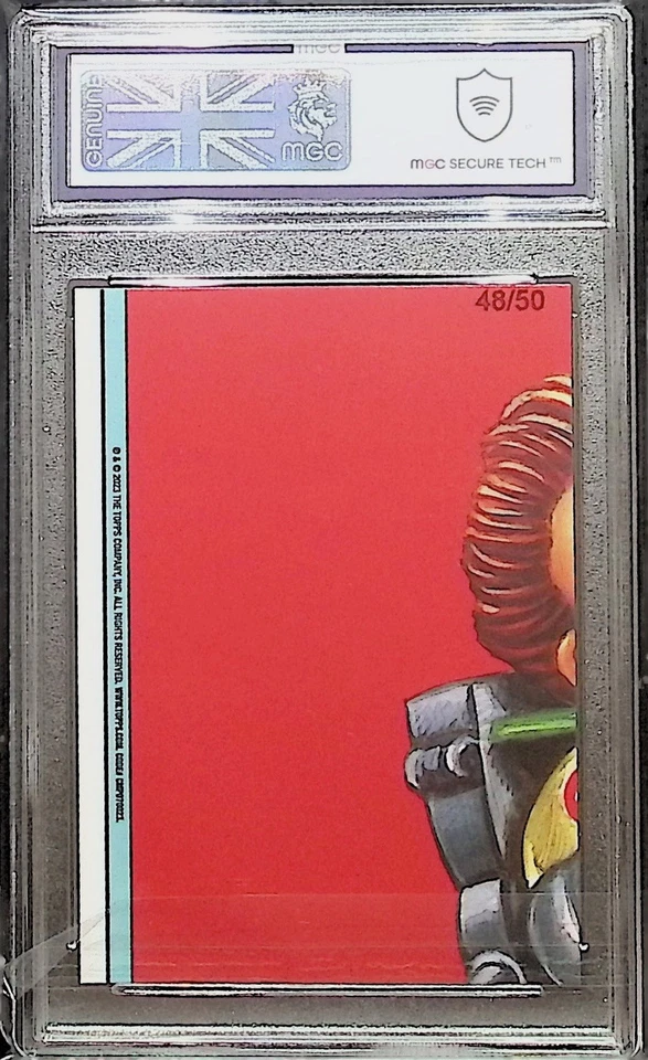 Topps 2023 Garbage Pail Kids Snowy Stewart Fools Gold 48/50 MGC 9 not PSA - Image 2 of 3
