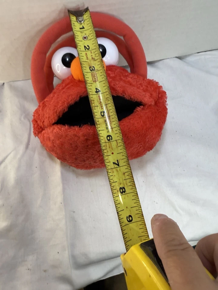 Raro Bolso Cartera de Peluche Sesame Street Elmo Mochila Jim Henson Cierre de Cremallera Foto 4 de 4