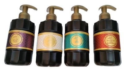 4 x Dubia Luxury Handwash Royal Oud, Haya, Area & Oud Romancia 300ml