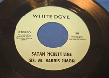 Sis. M. Harris Simon – Satan Pickett Line - 7" FUNK, SOUL VINYL SINGLE