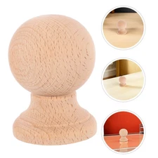 2pcs Bed Post Finials: 6 cm Ball Finial Tops Wooden Fence Topper Caps - Curtain