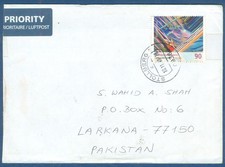 GERMANY POSTAL USED AIRMAIL COVER TO PAKISTAN