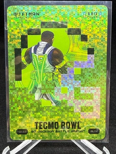 Bo Jackson Battle Arena Tecmo Bowl Buttman Glow Helmet Icon Battlefoil #HI110