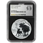 2021-P Australia $1 Year of the Ox 1oz Silver Round NGCX 9.9 Mint State