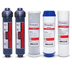 LiquaGen 6 Stage RODI Filter Kit Reef Aquarium Dual DI 0 TDS 2.5"x10"