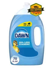 Dawn Ultra Liquid Dish Soap, Original Formula, Grease-Fighting, 70 oz