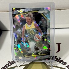 Jordan Horston 2025 Panini Prizm WNBA Silver Cracked Ice Prizm #37