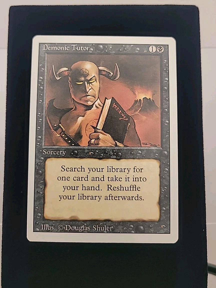 Demonic Tutor Magic: The Gathering Near Mint or Better Uncommon