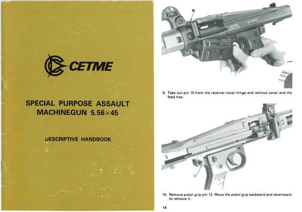 Cetme Special Purpose Ameli Assault Machine Gun 5.56 x 45