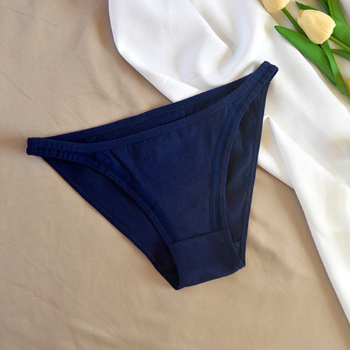 6 piezas Mujeres Algodón Color Sólido Bragas Ropa Interior Sexy Transpirable Suave Íntimo - Imagen 12 de 30