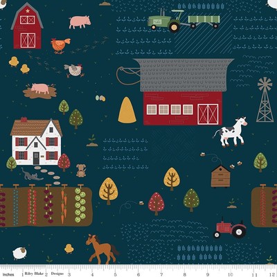 Country Life Main Evening Riley Blake Designs Sold by 1/2 yard