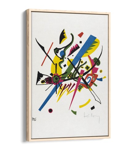 WASSILY KANDINSKY "SMALL WORLDS I" ABSTRACT -FLOAT EFFECT FRAME CANVAS ART PRINT - Picture 11 of 12