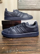 Adidas Grand Court Men Size US 8 Sneakers Suede Navy Blue EE7883 NEW IN BOX