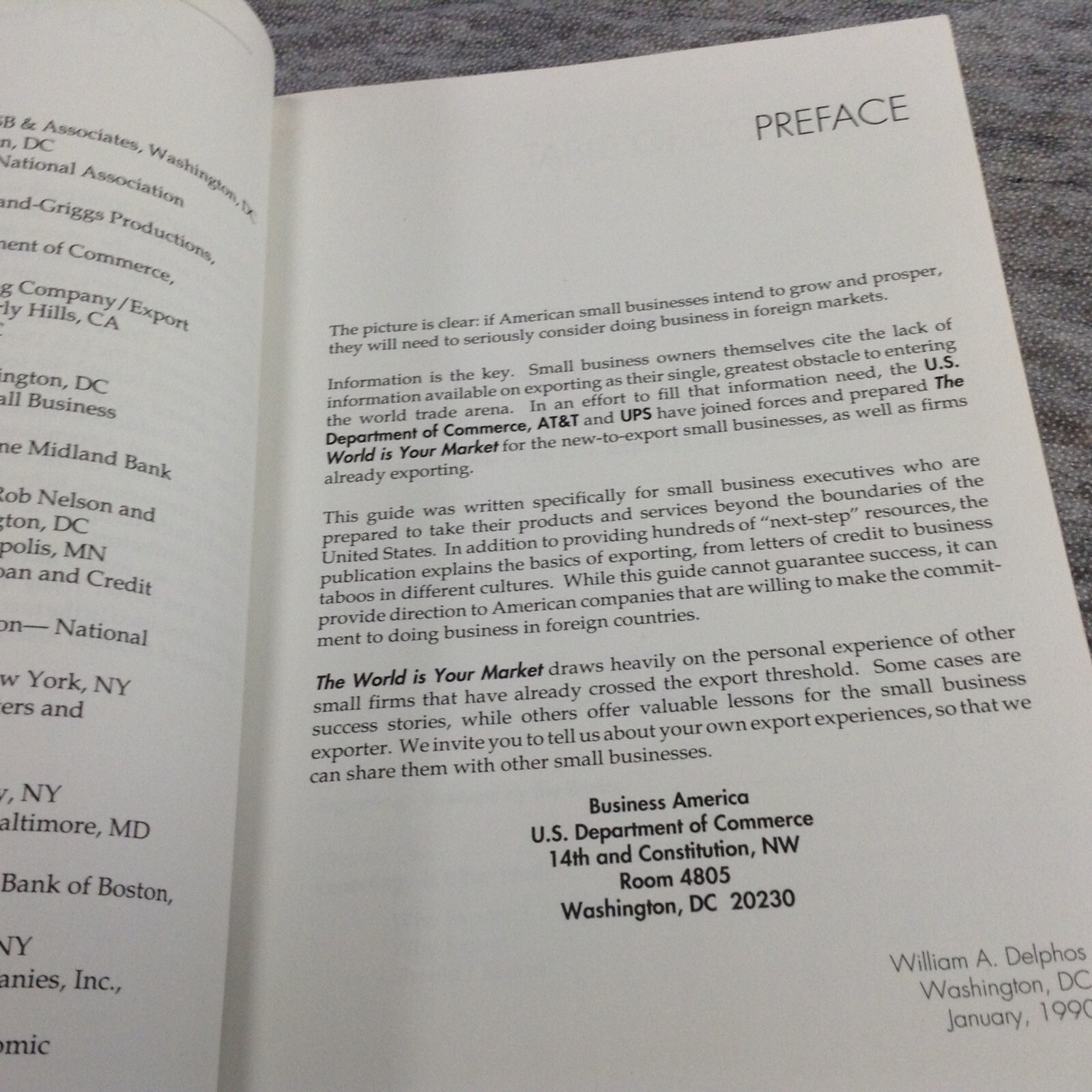 The World is Your Market, An Export guide for Small Businesses Paperback 1990 PB