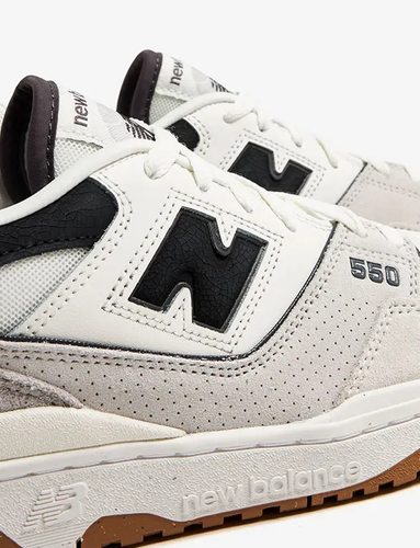 Zapatos informales para mujer New Balance 550 Sea Salt gris goma negra TALLA 7,5 BBW550TA - Imagen 5 de 6