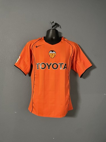 Total 90 Valencia CF 2004-2005 Away Orange Authentic Soccer Jersey Kit - Picture 2 of 7