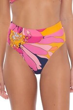 Trina Turk 270700 Breeze High-Waist Swim Pant Multi 14