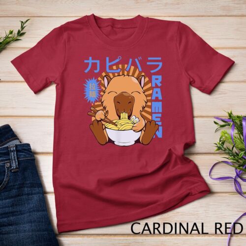 Divertida Camiseta Unisex Animal Ramen Kawaii Capibara - Imagen 3 de 15