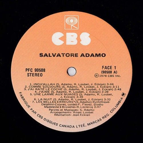 Adamo - Adamo Chante Ses Plus Grands Succès (LP, Album, Gat) - Foto 4 di 5