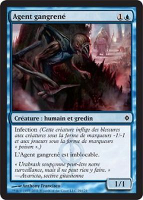 *MRM* FR/VF 4x Gangrän Agent (Blighted Agent) MTG NPH