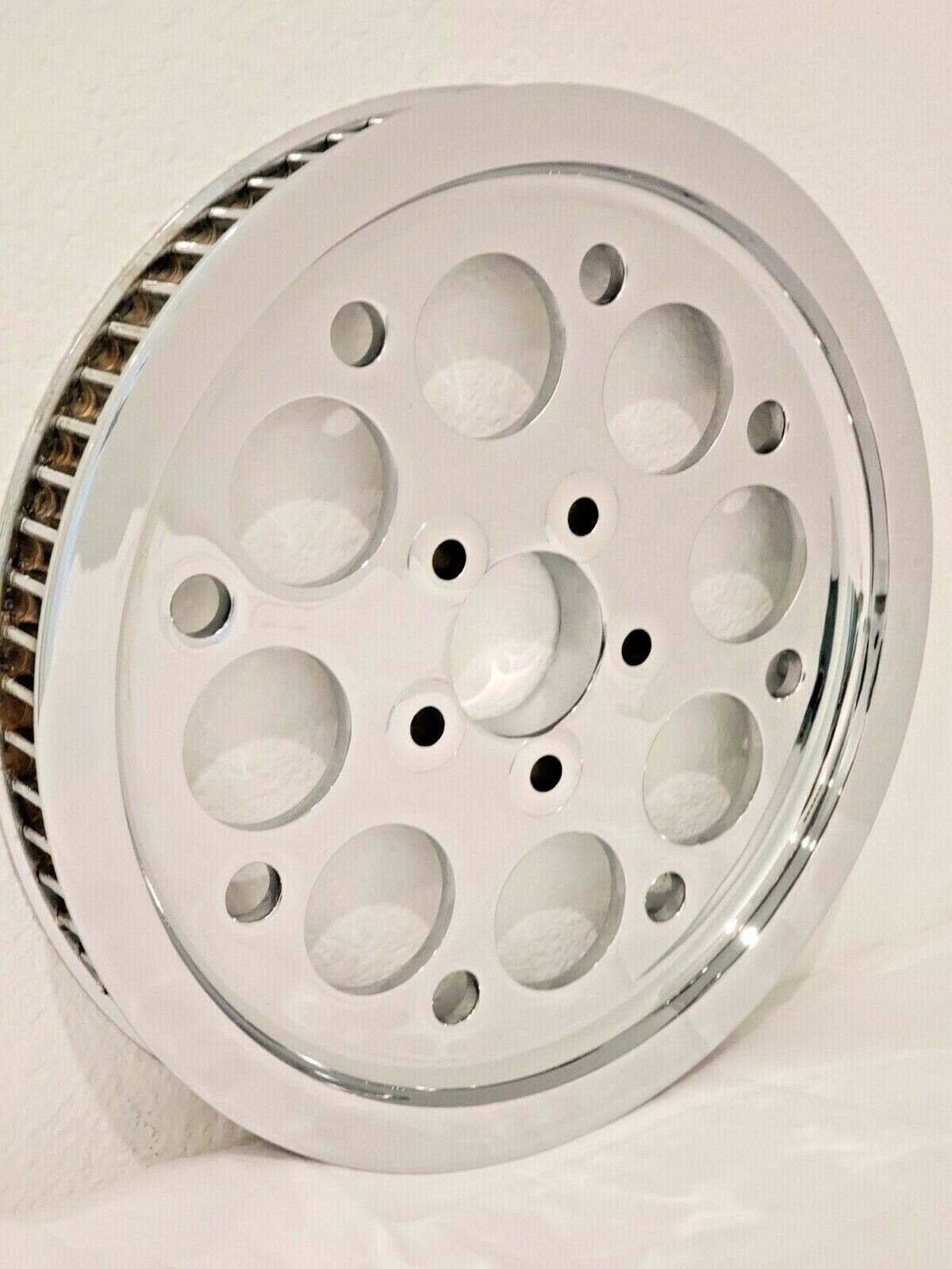 HARLEY ELECTRA GLIDE CHROME REAR BELT PULLEY SPROCKET 70T PART 40117